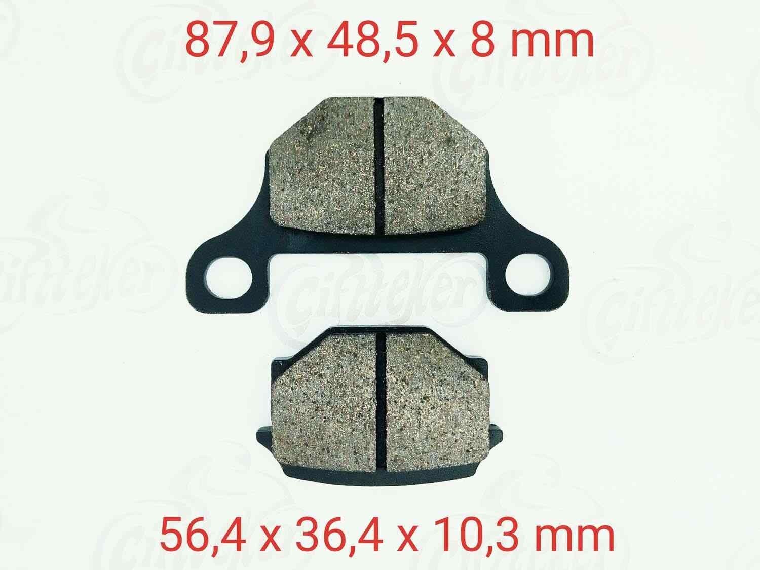 Suzuki 150Kn-Mh-Mr Ön Fren Disk Balatası Fa093 Uyumlu Gn 125(1982-1990) Gs 125(1983-1994)