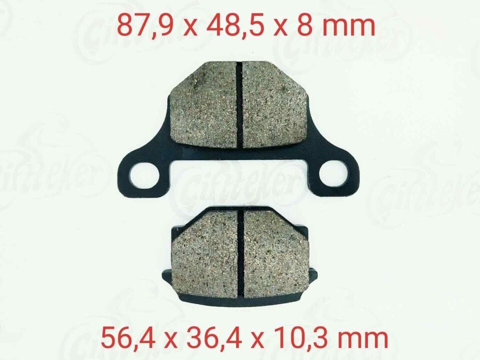 Suzuki 150Kn-Mh-Mr Ön Fren Disk Balatası Fa093 Uyumlu Gn 125(1982-1990) Gs 125(1983-1994)