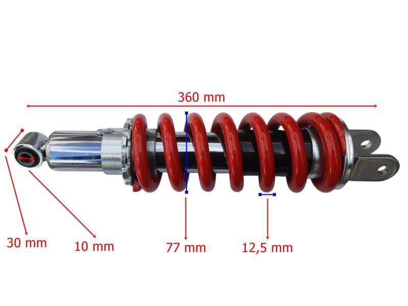 Honda Cross Xr200 Nx200 Arka Amortisör 360 Mm Gazlı