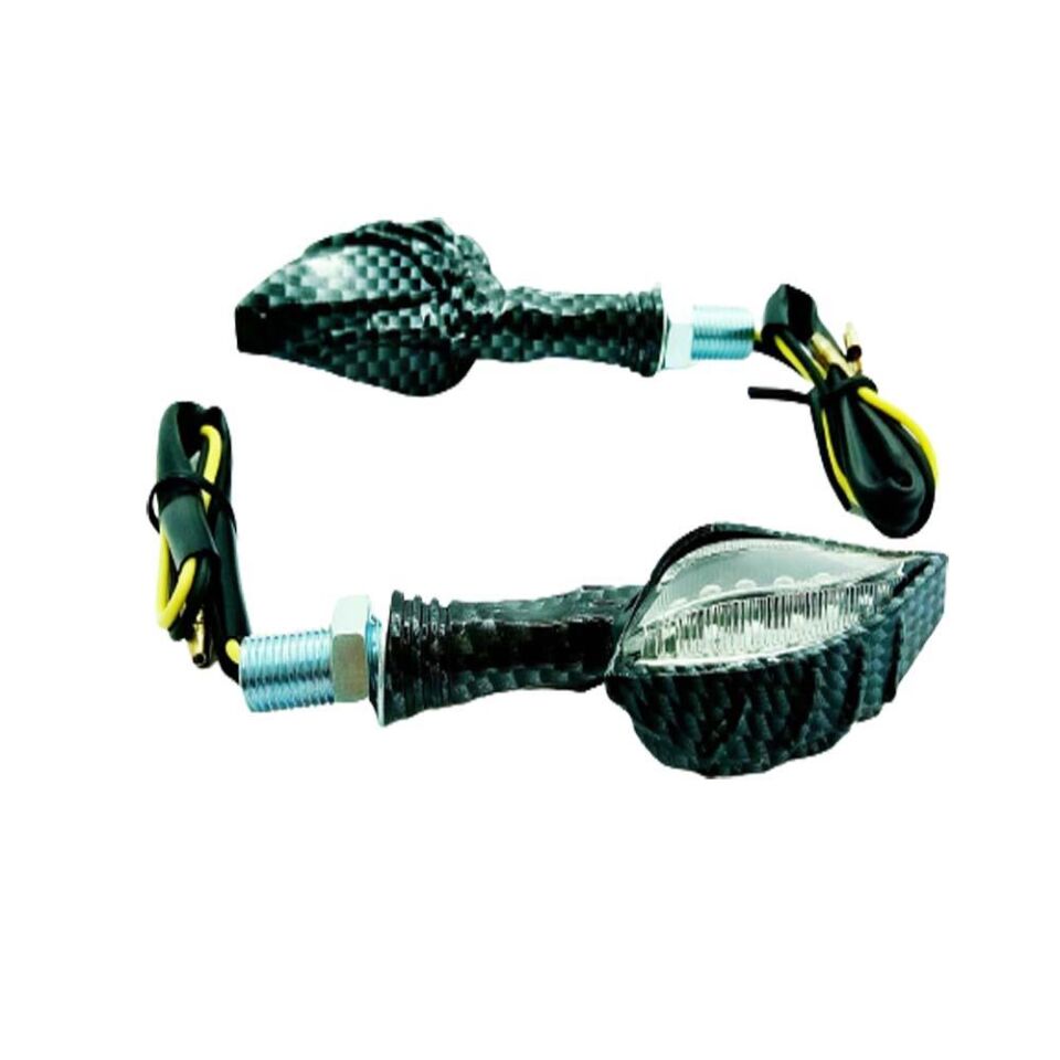 Sinyal Led Yaprak Tip Karbon İskelet El Desen 8556B