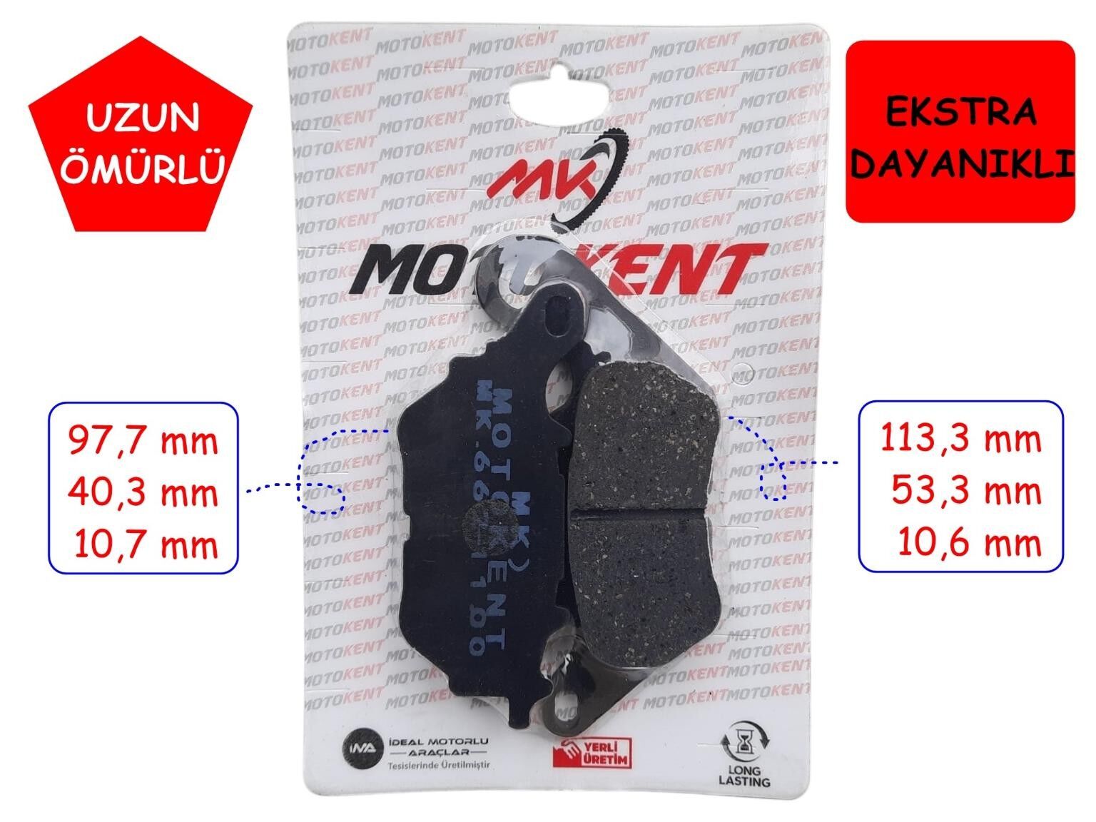 Yamaha Arka Fren Disk Balatası Mtk Fa662 Yzf R25 - Mt-25