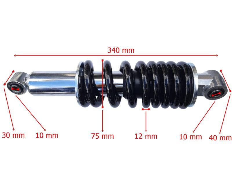 Honda Cross Nxr 125-150 Arka Amortisör 340 Mm Gazlı