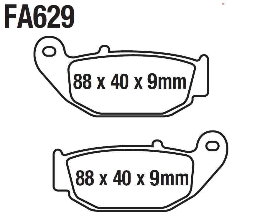 Cf Moto Sr250-450 Nk 250 Arka Fren Disk Balatası (Abs) Fa629