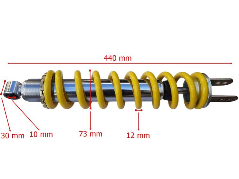 Honda Cross Xr250 Tornado Arka Amortisör 440 Mm 12-73 Yay10 Gazlı