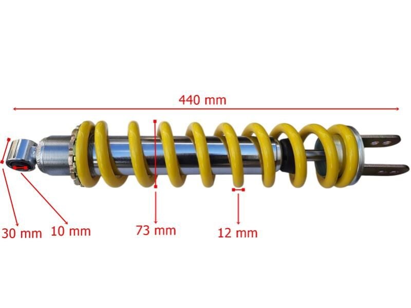 Honda Cross Xr250 Tornado Arka Amortisör 440 Mm 12-73 Yay10 Gazlı