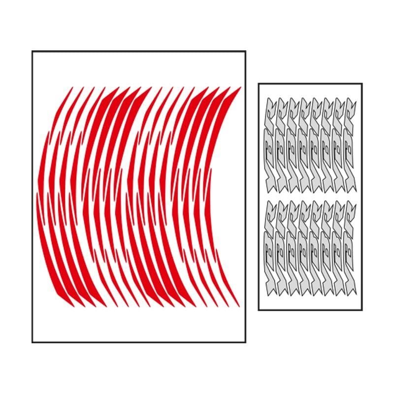 Yamaha Reflektör Kırmızı Ybr Uyumlu 1 Set Jant Şeridi
