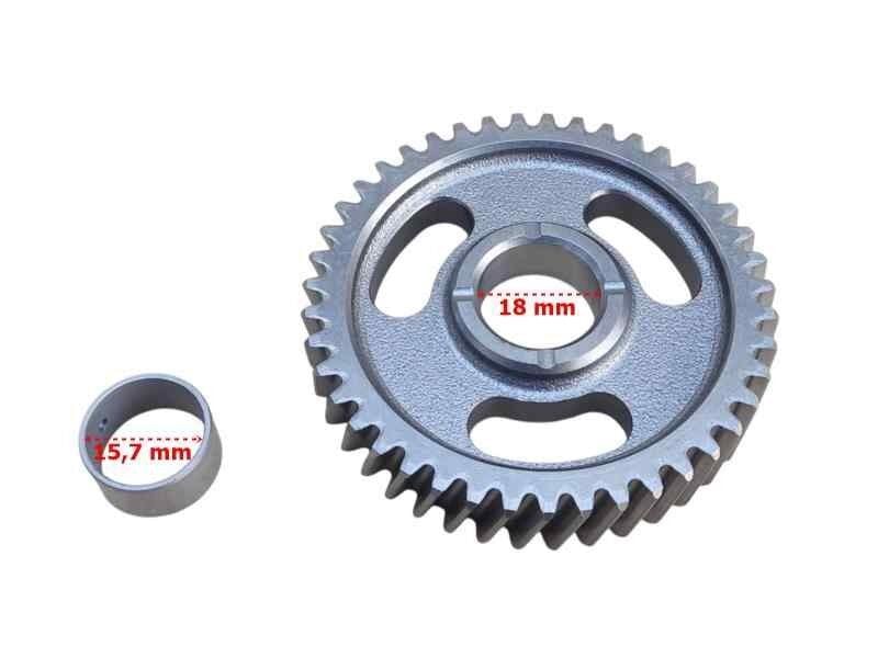 Kuba Atv Vip Track Şanzıman Dişlisi 43T İç 15,70 Mm R Helis 3 Delikli 2020 Orj