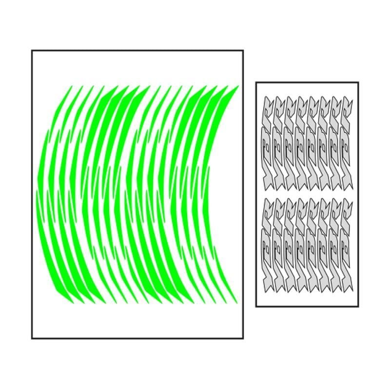 Yamaha Florasan Yeşil Ybr Uyumlu 1 Set Jant Şeridi
