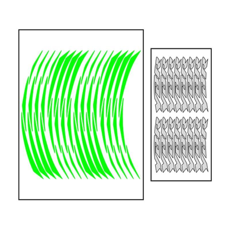 Yamaha Florasan Yeşil Ybr Uyumlu 1 Set Jant Şeridi
