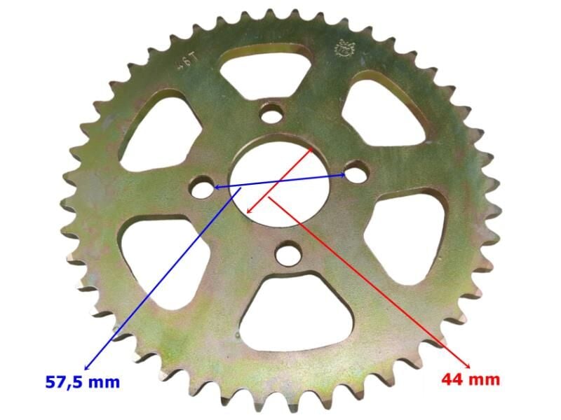 Terratrack 200 Arka Dişli 428-46T İç 44X4 Delikli Ind Öm
