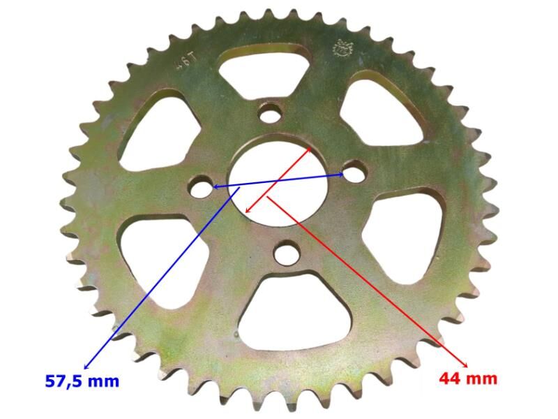 Terratrack 200 Arka Dişli 428-46T İç 44X4 Delikli Ind Öm