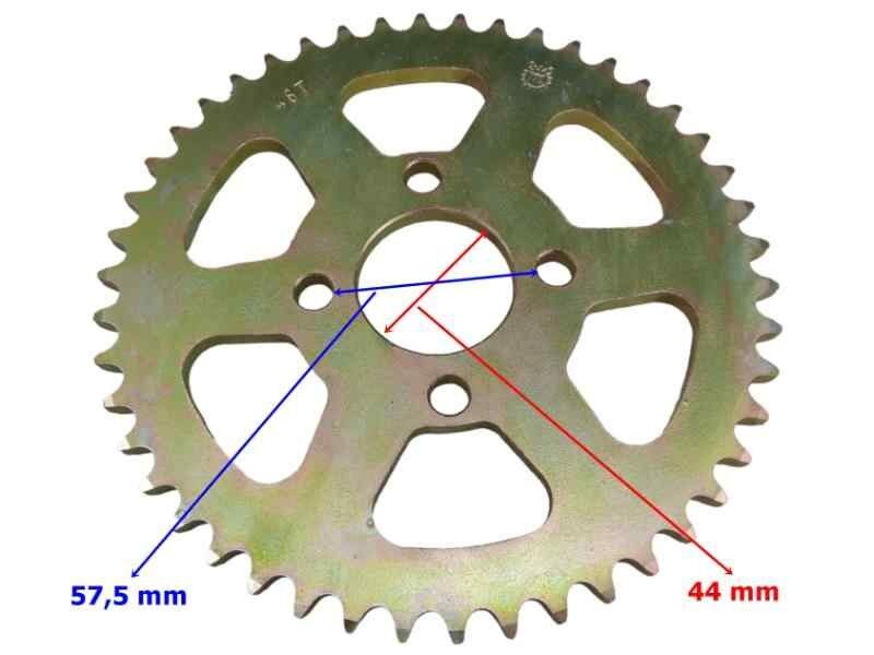 Terratrack 200 Arka Dişli 428-46T İç 44X4 Delikli Ind Öm