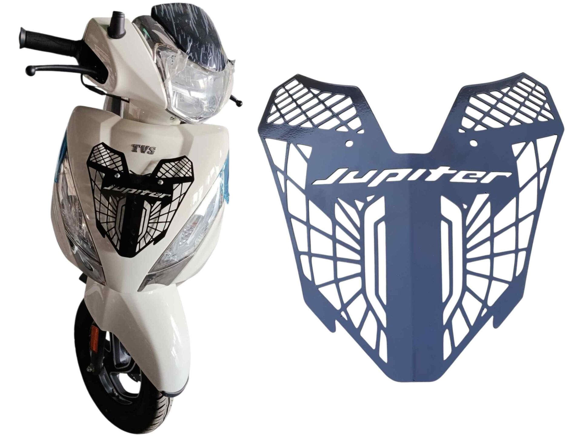 Tvs Jupiter 125 Ön Panel Plaka Dekor Sacı Siyah