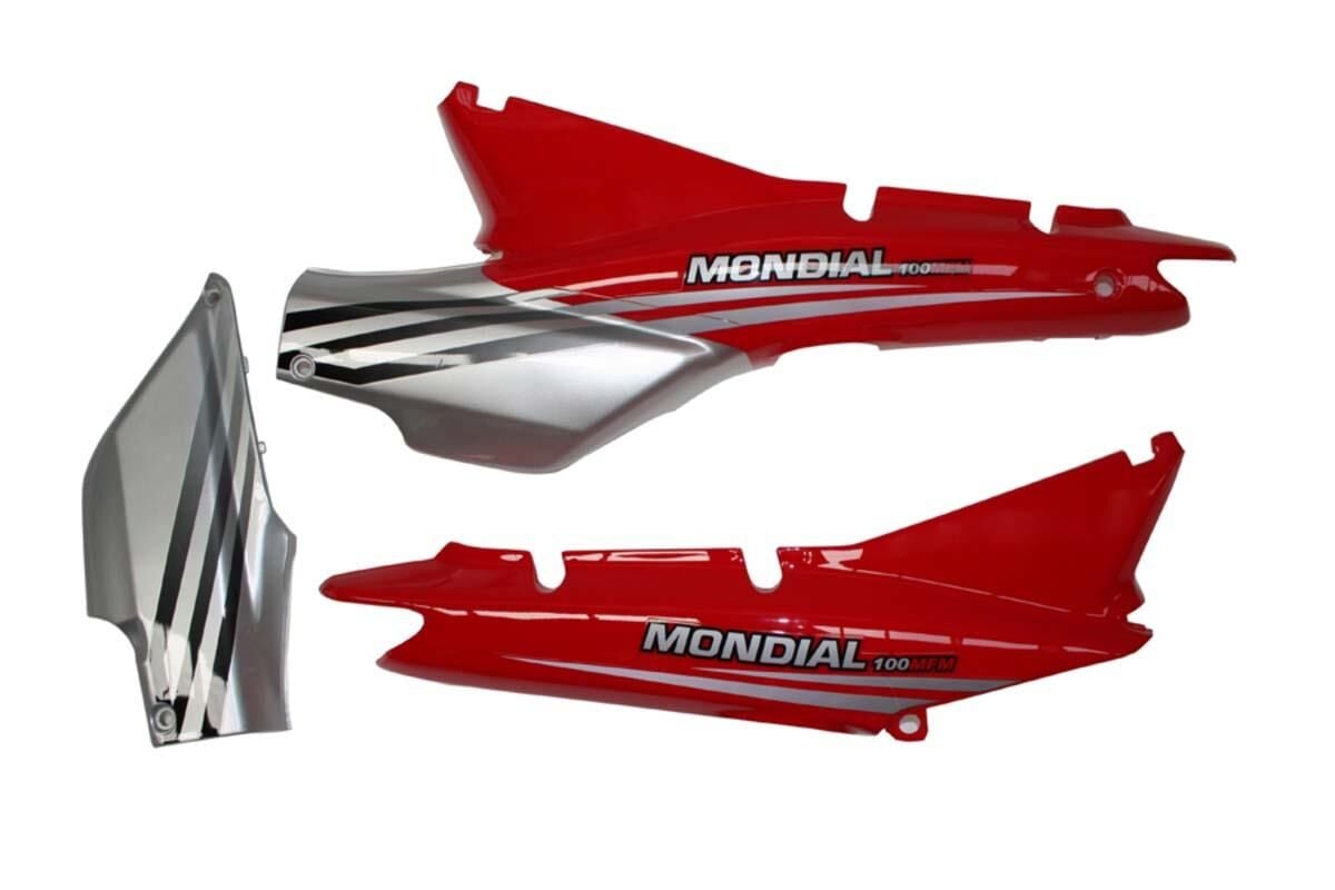 100 Mfm Sele Altı Yan Kapak Kırmızı 3 Lü Set Orj