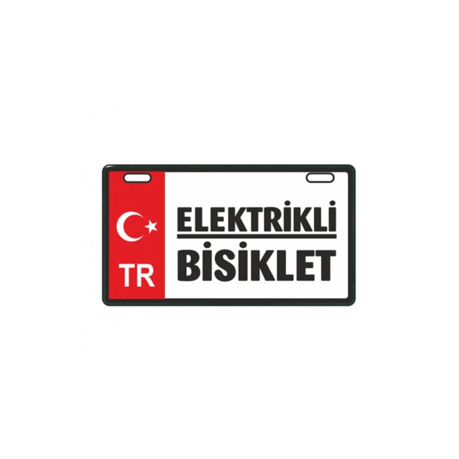 Skm Elektrikli Bisiklet Plakası Geniş