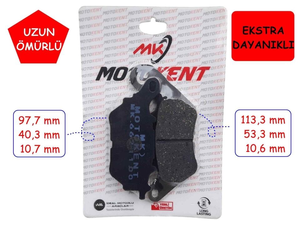 Yamaha Xmax 250-300 Arka Fren Disk Balatası (2018-23) Mtk Fa662