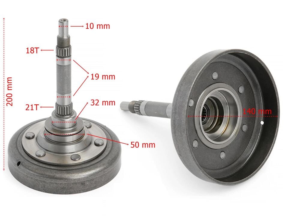 Atv Hısun 400 Kavrama Tası Yağda Çalışan