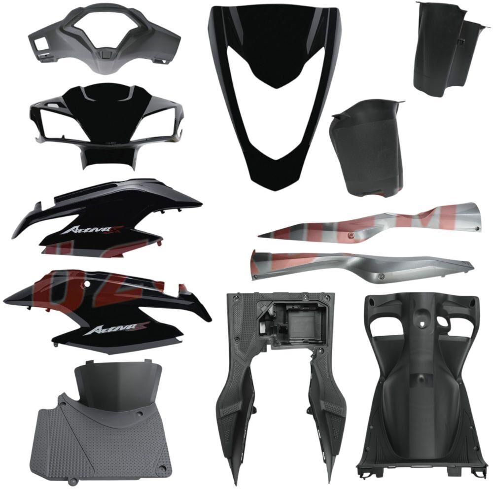 Honda Activa 125 S Kaporta Seti Siyah Em 12 Parça