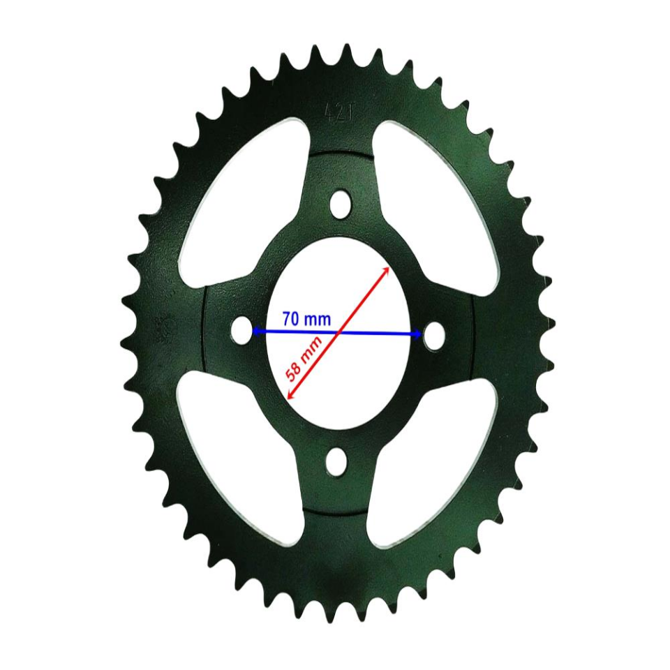 Z-One 150-180 Arka Dişli 428-42T İç 58 Mm 4 Delik Ind Öm
