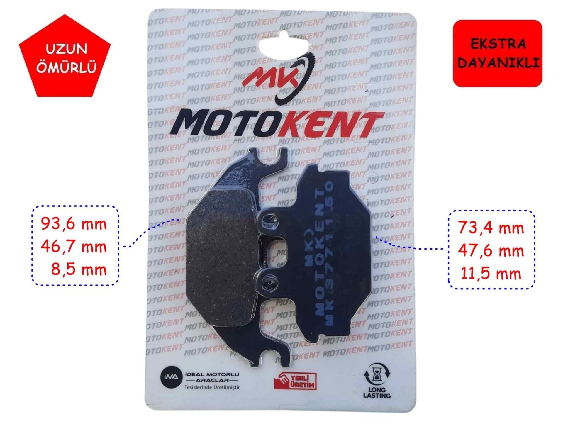 Atv Ön-Arka Fren Disk Balatası Fa377 Cectek 500 Gladiator Can-Am