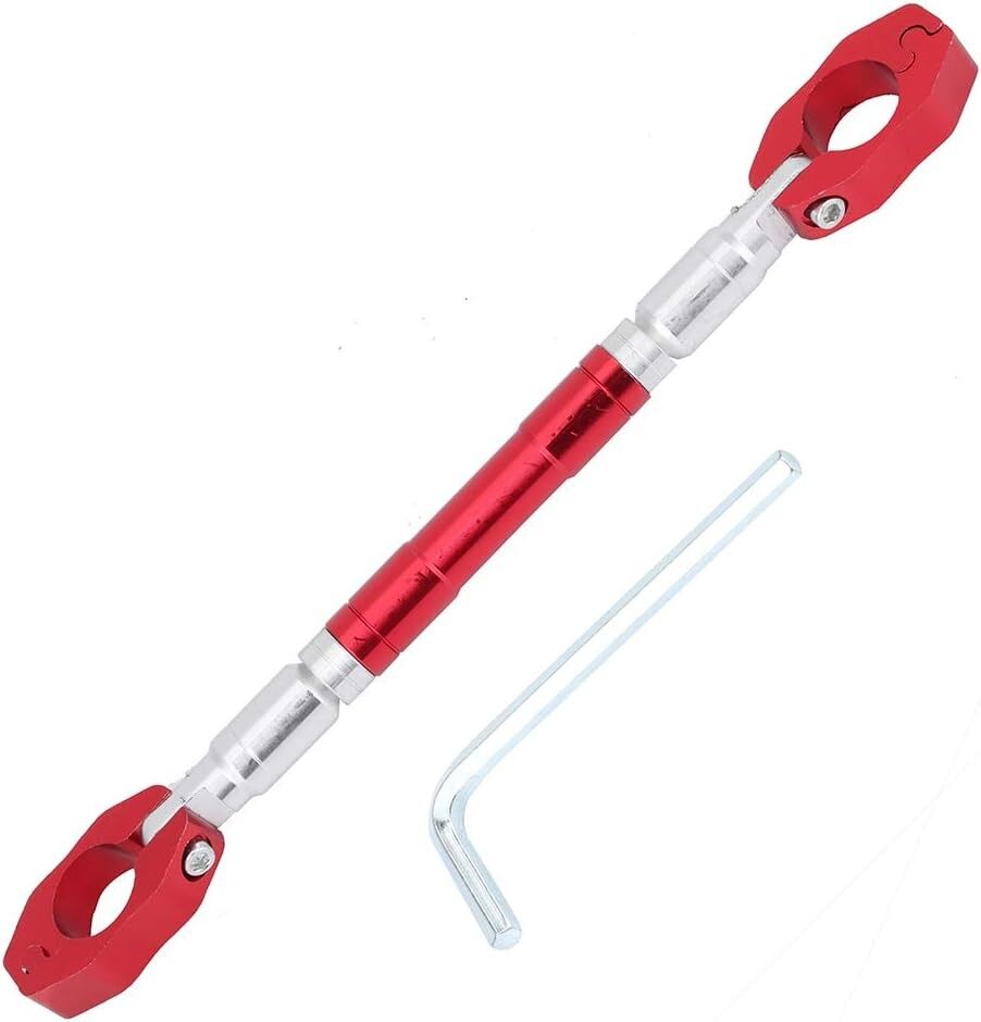 22Mm Alüminyum Alaşımlı Uzunluğu Ayarlanabilir Gidon Dengeleyici Bar Kırmızı