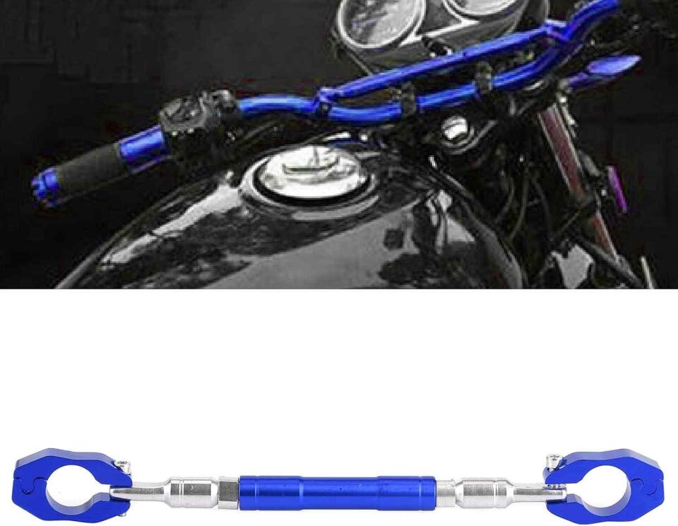 22Mm Alüminyum Alaşımlı Uzunluğu Ayarlanabilir Gidon Dengeleyici Bar Mavi
