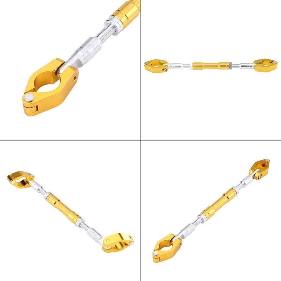 22Mm Alüminyum Alaşımlı Uzunluğu Ayarlanabilir Gidon Dengeleyici Bar Sarı