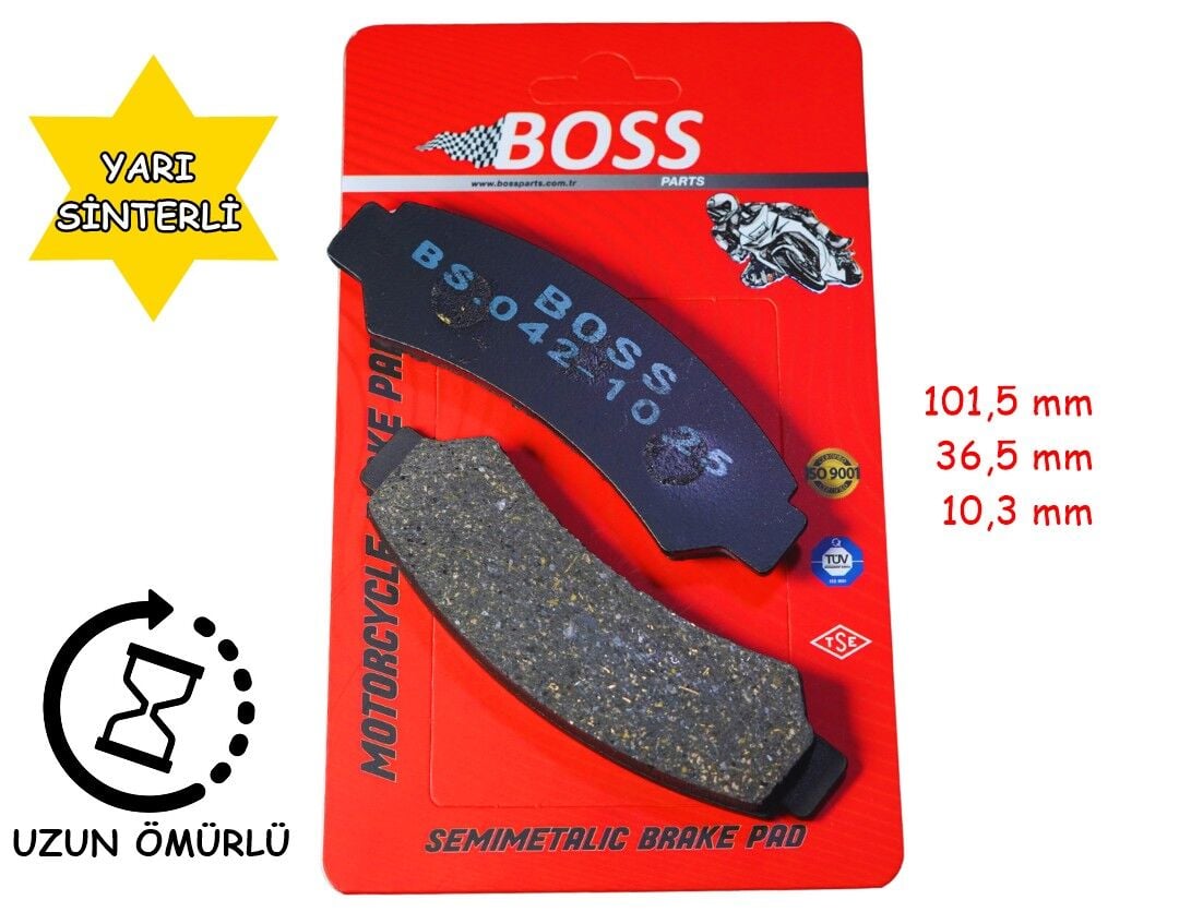Cf Moto Atv Ön Fren Disk Balatası Boss Fa726 Y.Sinterli 500-800