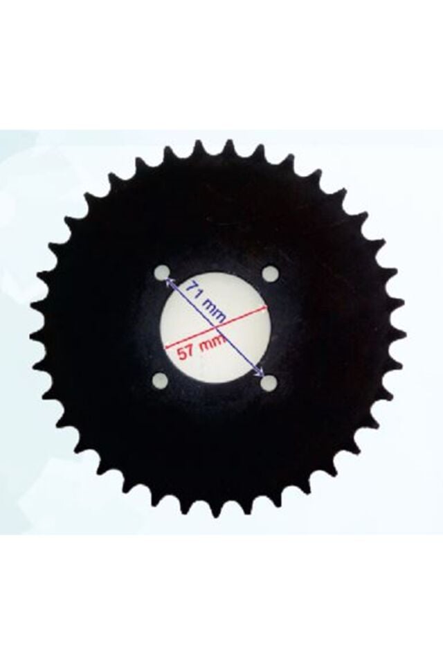 Atv Arka Dişli 520-37T İç 58X4 Delikli Ind Öm