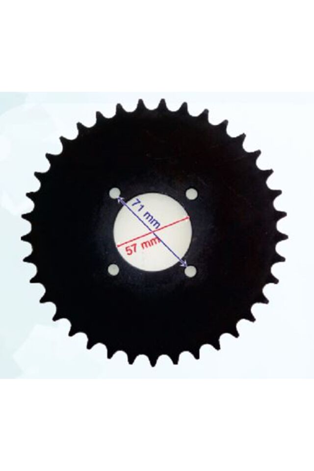 Atv Arka Dişli 520-37T İç 58X4 Delikli Ind Öm