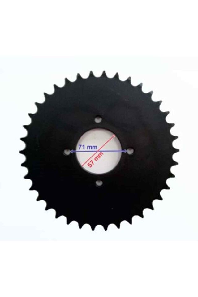 Atv Arka Dişli 520-38T İç 58X4 Delikli Ind Öm