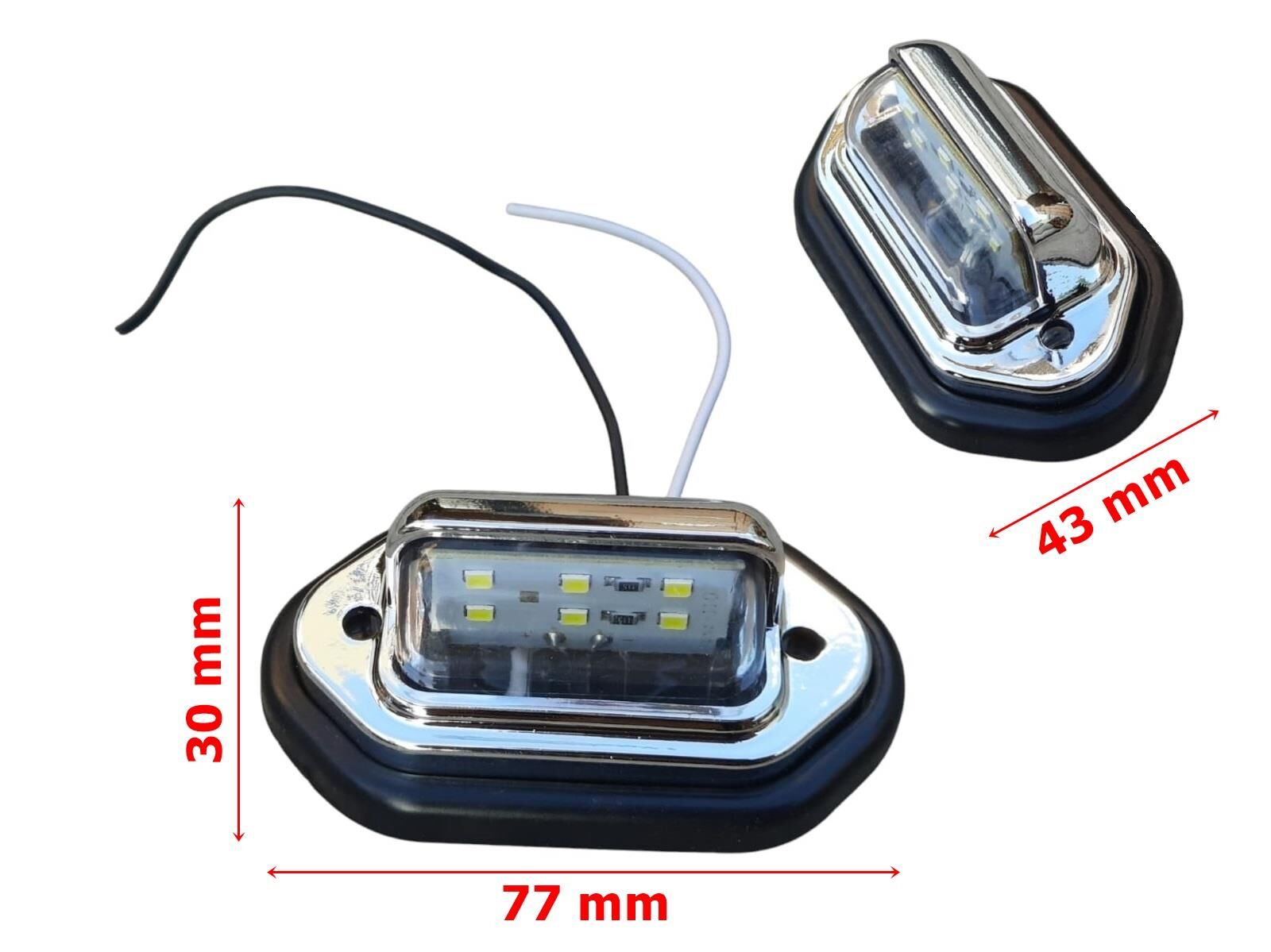Plaka Lambası Beyaz 6 Led