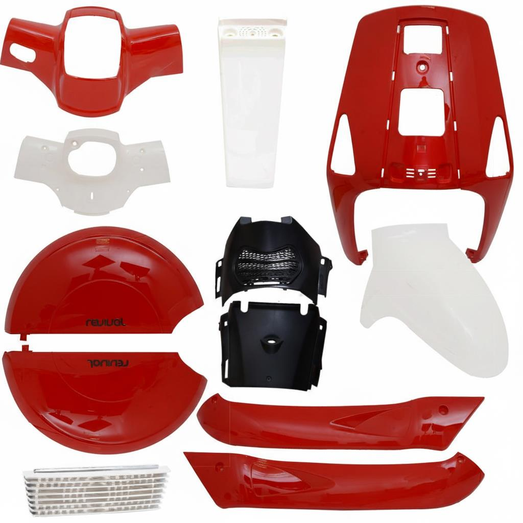 Mondial Revival 50 Kaporta Seti Kırmızı 14 Parça