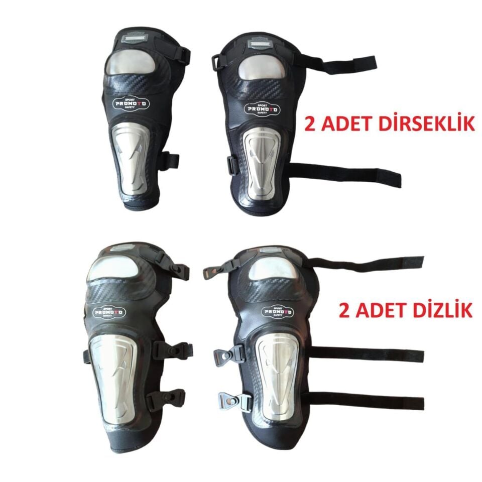 Motosiklet Dizlik Ve Dirseklik 4 Lü Set