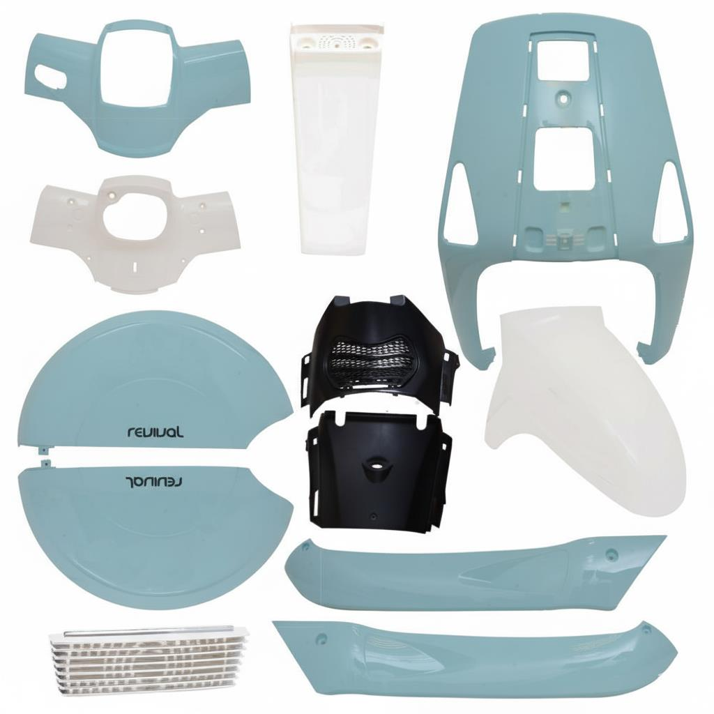 Mondial Revival 50 Kaporta Seti Turkuaz 14 Parça