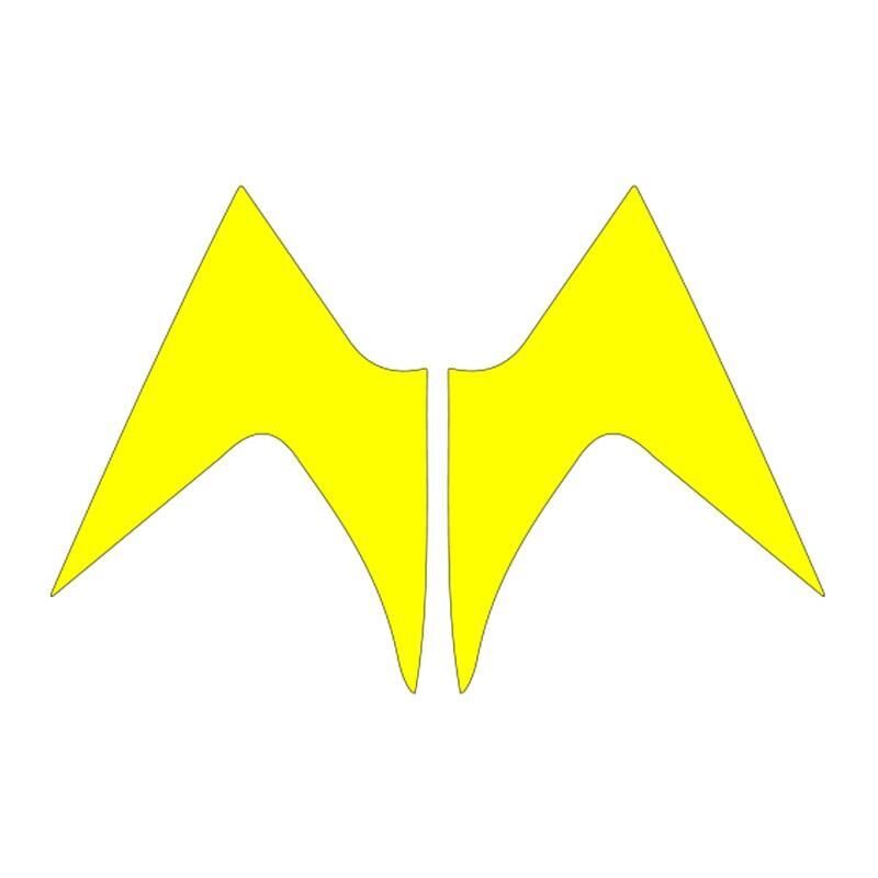 Mondial Mh Drift 2011 - 2020 Uyumlu Flo Sarı Ön Siperlik Yan Sticker