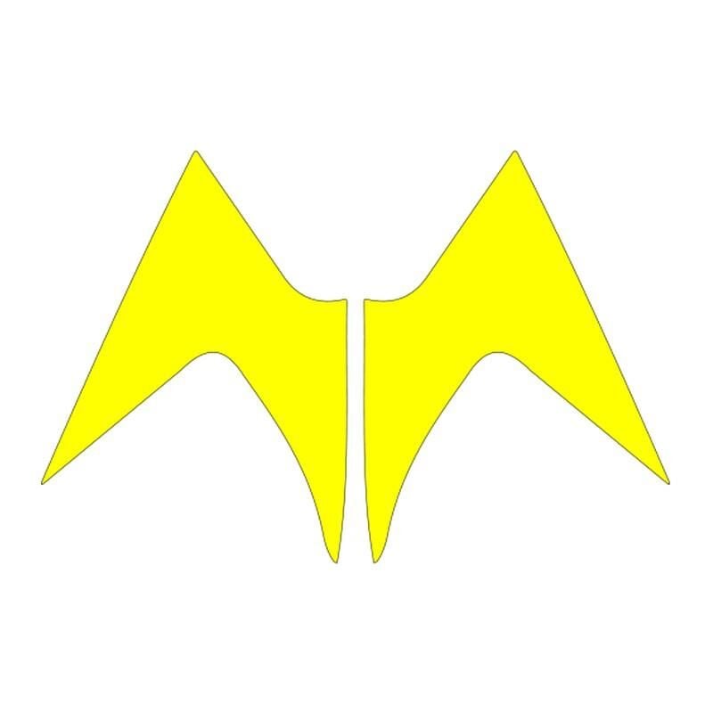 Mondial Mh Drift 2011 - 2020 Uyumlu Flo Sarı Ön Siperlik Yan Sticker