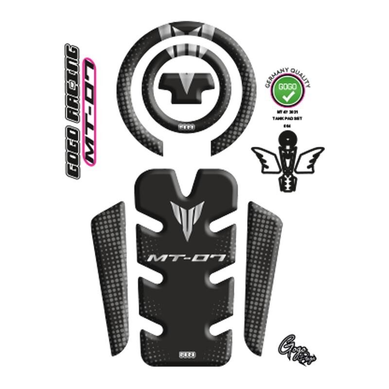 Yamaha Mt07 2021 - 2024 Uyumlu Tank Pad 004