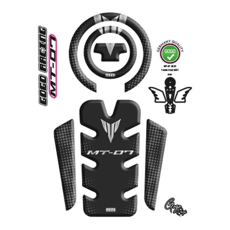 Yamaha Mt07 2021 - 2024 Uyumlu Tank Pad 004