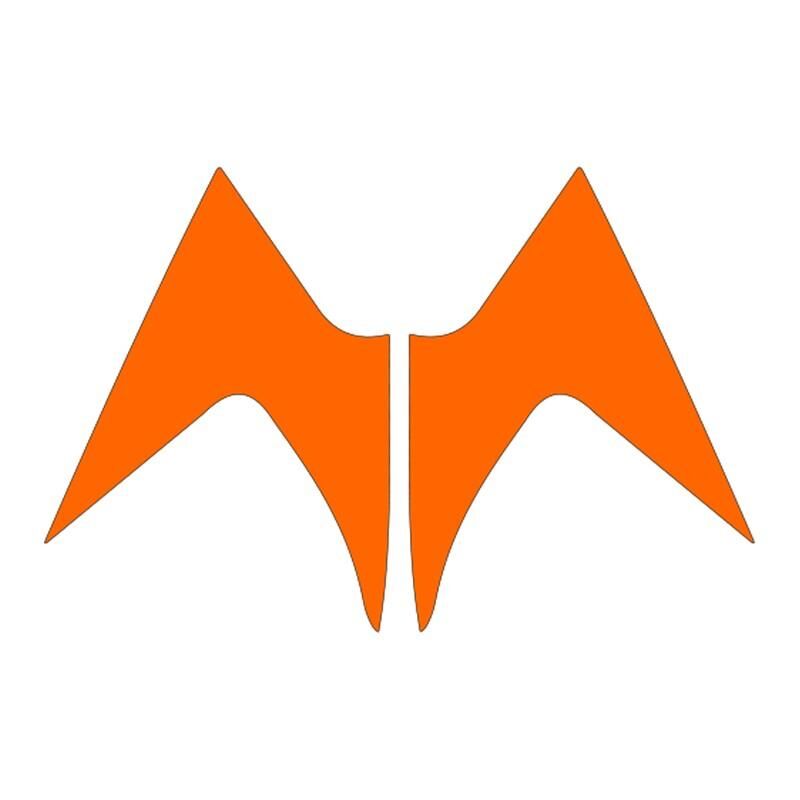 Mondial Mh Drift 2011 - 2020 Uyumlu Flo Turuncu Ön Siperlik Yan Sticker