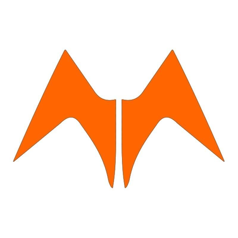 Mondial Mh Drift 2011 - 2020 Uyumlu Flo Turuncu Ön Siperlik Yan Sticker