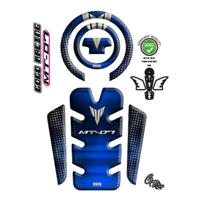 Yamaha Mt07 2021 - 2024 Uyumlu Tank Pad 006