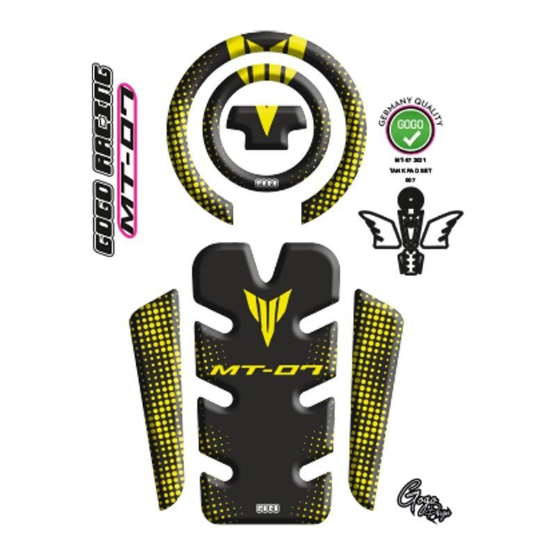Yamaha Mt07 2021 - 2024 Uyumlu Tank Pad 007