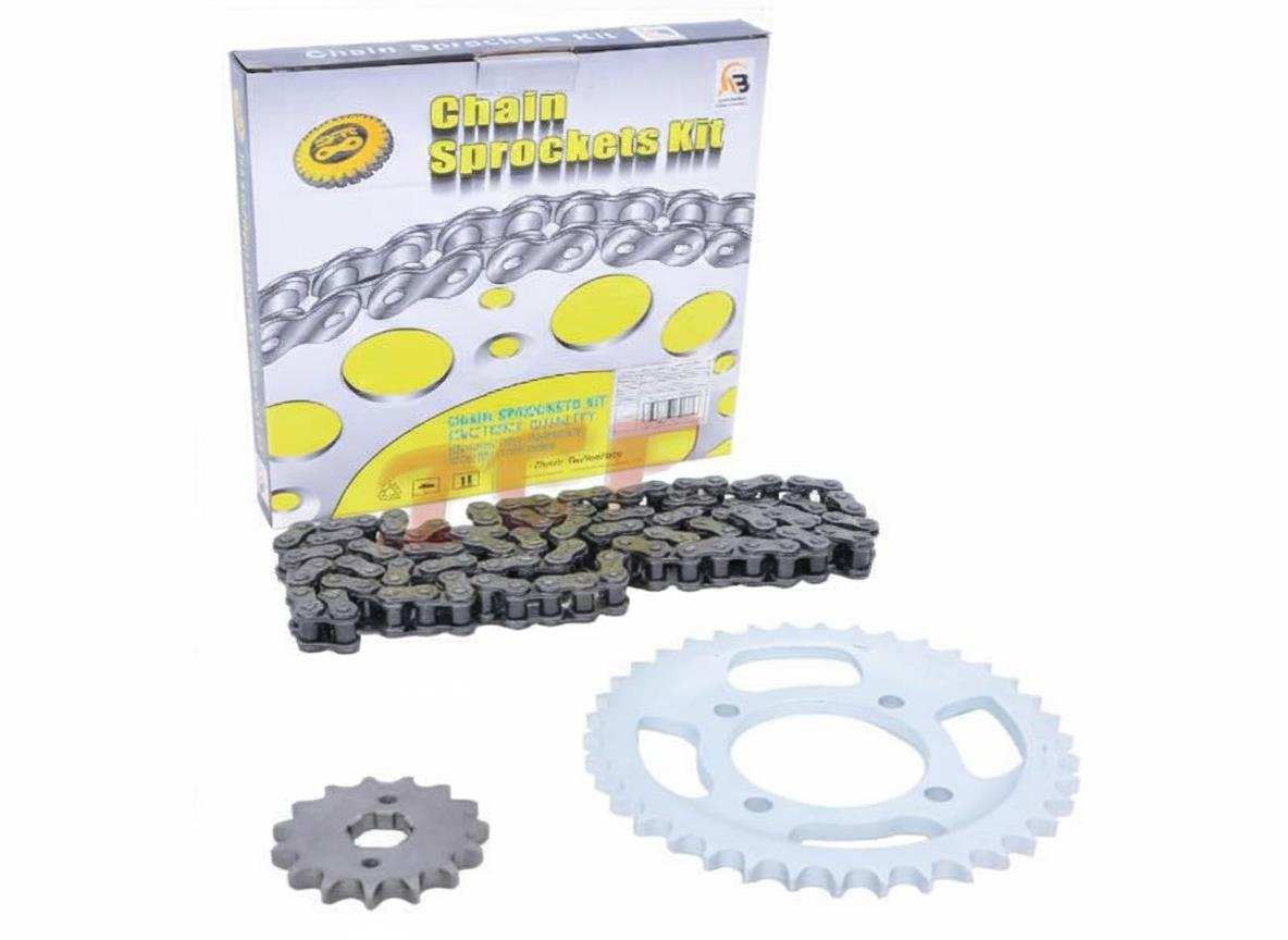 125Cg Cgl Kaplinli Ön-Arka Dişli Zincir Set Sfr 428H 110L 38-15T