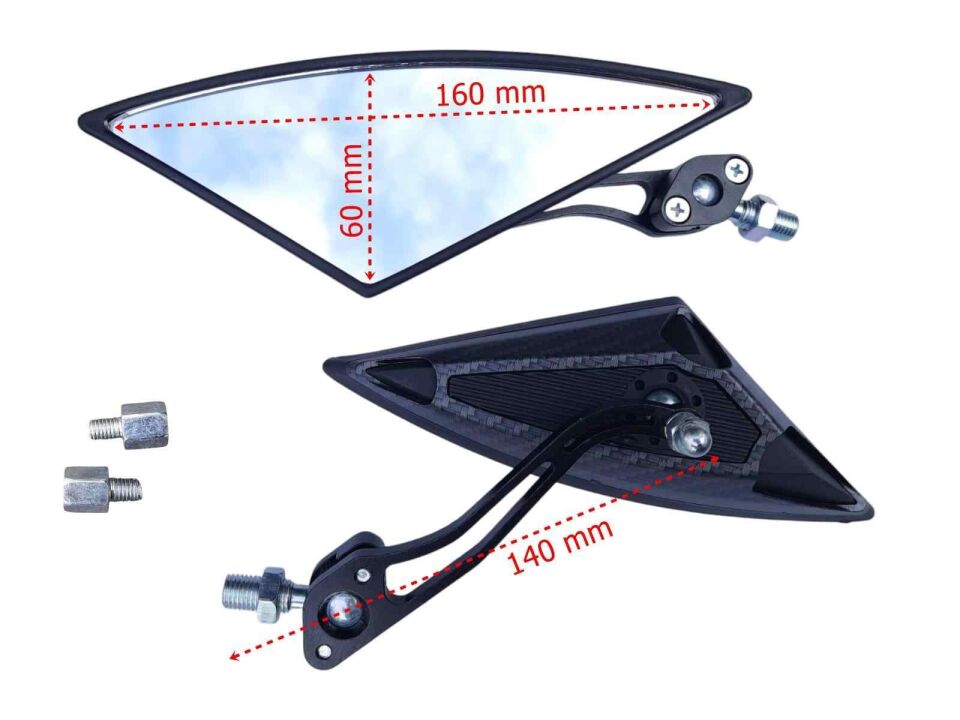 Ayna Üçgen Modifiye Karbon 8-10 Mm