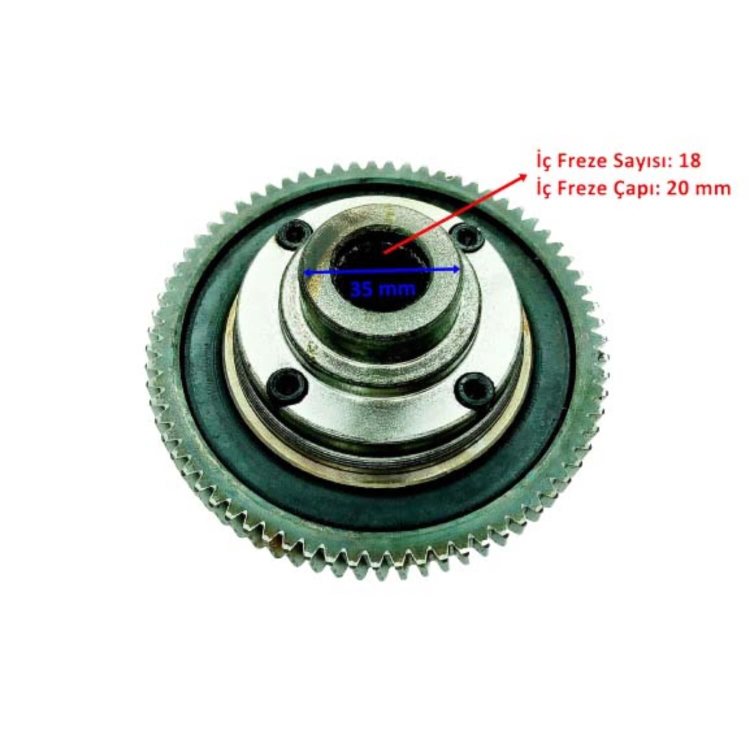 E-Bis Yolcu Dif Dişli Seti 18-35-71 4 Komple