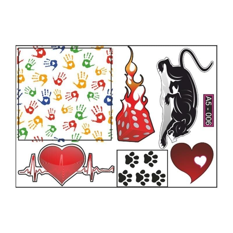 A5 Sticker 010 Tek Paket Çoklu