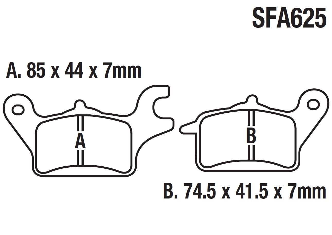 Arora Zrx 200 Arka Fren Disk Balatası Sfa625