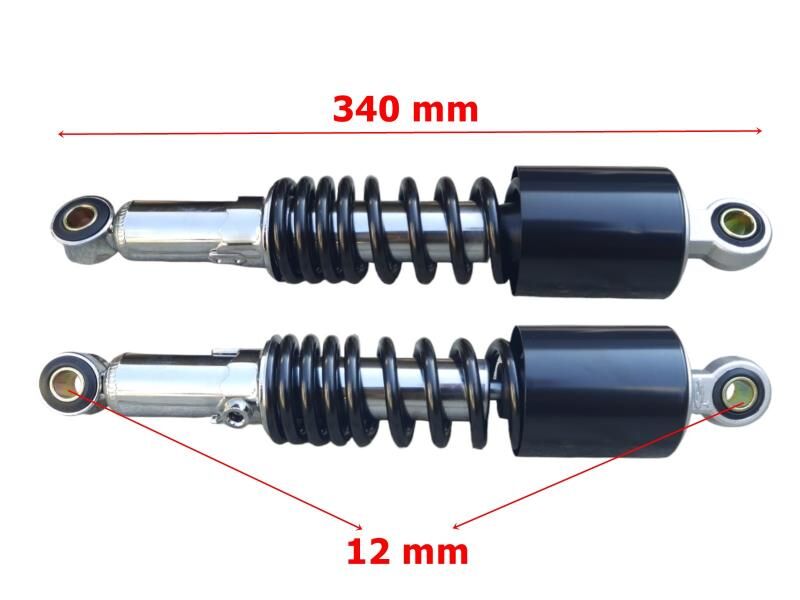 Cg Arka Amortisör 34 Cm Yarı Kapalı Siyah Mnd