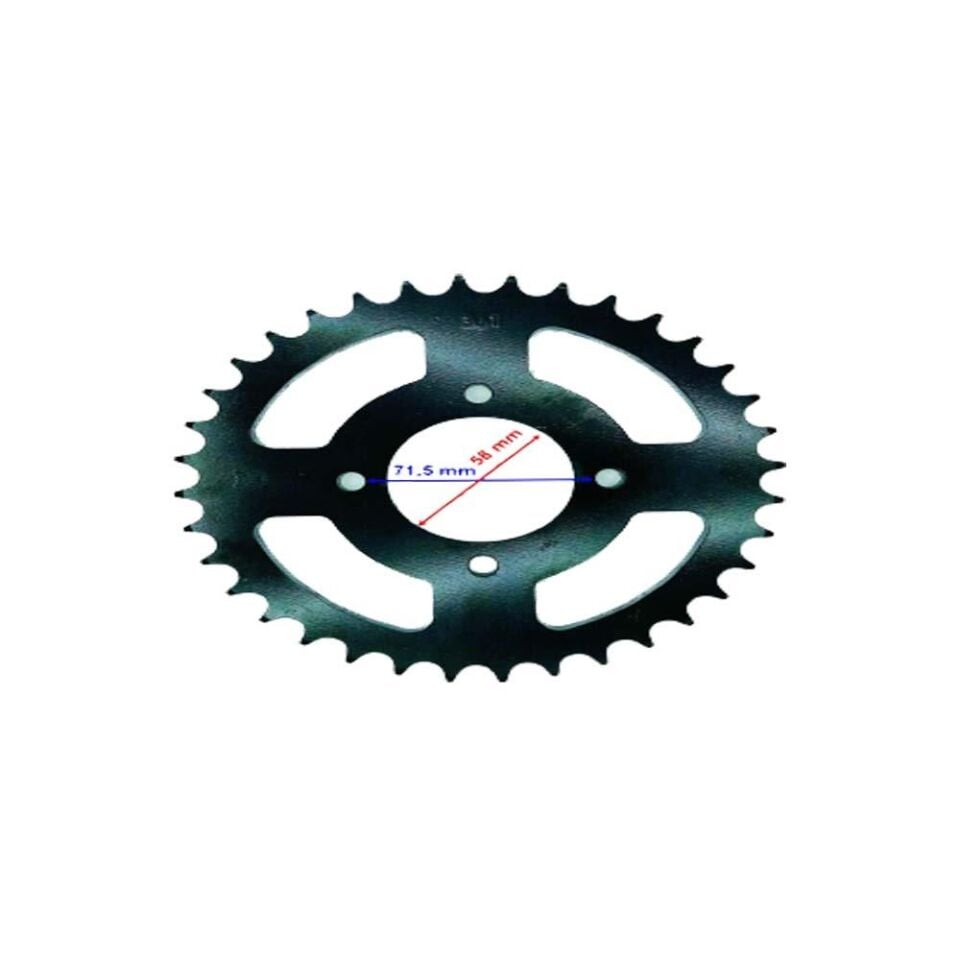Atv Arka Dişli 530-36T İç 58X4 Delikli Ind Öm